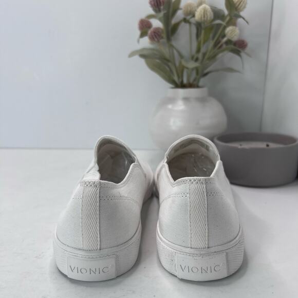 Vionic Oasis Lace Up Canvas Comfort Lifestyle Casual Shoes White Women's US 6.5 - Picture 2 of 9